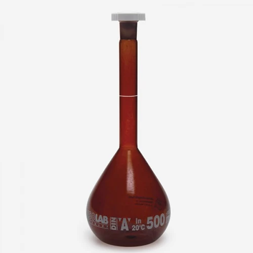 Balon joje - standard - amber - A kalite - grup sertifikalı - beyaz skala - 5 ml - NS 10/19