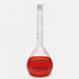 Balon joje - yüzey kaplı - standard - şeffaf - A kalite - grup sertifikalı - mavi skala - 300 ml - NS 14/24