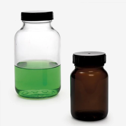 Şişe - geniş boyunlu - nötr cam - şeffaf - 250 ml - GL 55